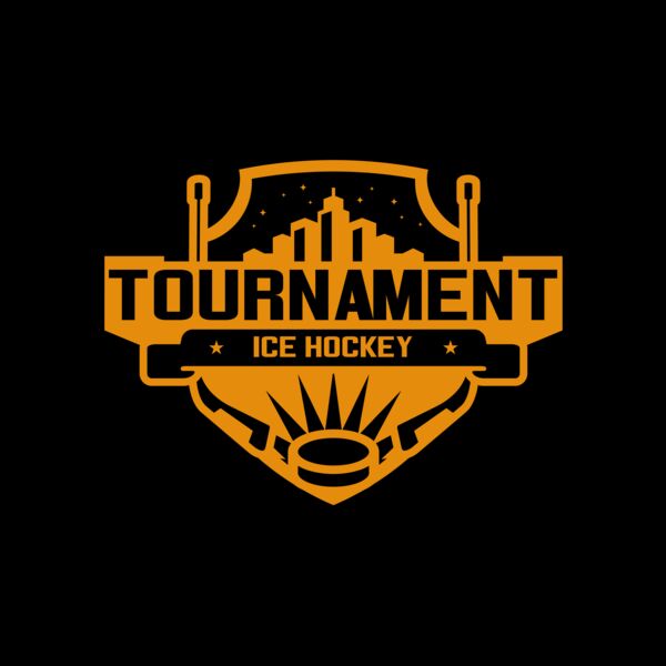 Tournament Ice Hockey logo template 02 Thumbnail