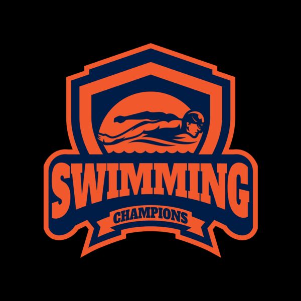 Swimming Champions logo template Thumbnail