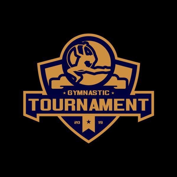 Gymnastic Tournament logo template 02 Thumbnail